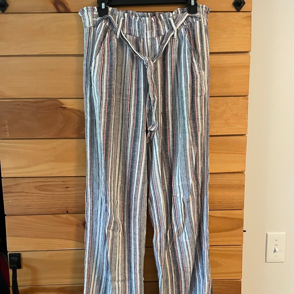 Knox Rose Blue and White Striped Palazzo Pants